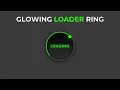 Glowing Loader Ring Animation Effects Using HTML CSS