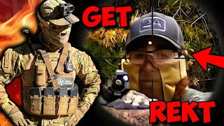 Extremely Blatant Airsoft Cheater gets INSTANT Karma!