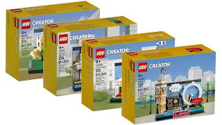 All LEGO Creator Postcard Sets 2022 Compilation/Collection Speed Build