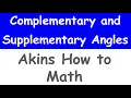 Complementary and Supplementary Word Problems