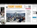 How to access the digital replica edition of the Greeley Tribune