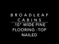 10 Wide Pine Flooring Top Nailed Treated with Rubio Monocoat s Bourbon