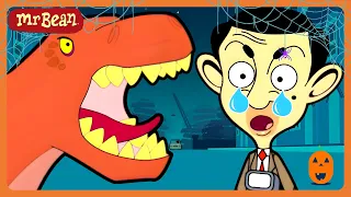 DON'T EAT ME! (Hungry T-Rex)! 🦖 😱 🎃 - Mr Bean Spookiest Halloween Moments! 🎃