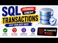 SQL Transactions Explained How Banks Protect Data COMMIT ROLLBACK ACID MySQL PostgreSQL