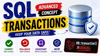 SQL Transactions Explained How Banks Protect Data COMMIT ROLLBACK ACID MySQL PostgreSQL