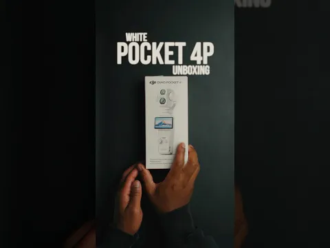 NEW DJI Osmo Pocket 4P Pearl White Unboxing #DJIPocket4P #vlogcamera #pocketcamera @osmo_global