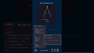 Merry Christmas Tree Animation Using