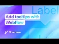 How to add tooltips in Webflow