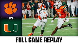 Clemson vs Miami Full Game Replay 2023 ACC Football
