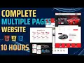 How To Make Car Selling Website using HTML CSS JavaScript - 10 HOURS Complete Projects