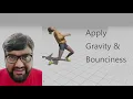 Game Physics - Adding Gravity and Bounciness to Game Objects in Unity Hindi Urdu