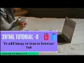 XHTML Tutorial-8 How to add image or icon to browser tab