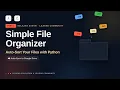 Build a Python File Organizer Part 1 Auto-Sort Files by Extension Google Drive Sync