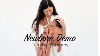 how to wear a newborn in a ring sling 