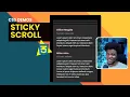 Sticky Card Scroll CSS Tutorial