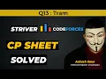 TRAM Striver CP Sheet Codeforces Competitive Programming