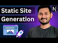 Static Site Generation in Next js SSG Next js Complete Course S3 Ep 3
