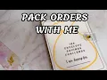 Pack Orders With Me SMALL BUSINESS on Etsy