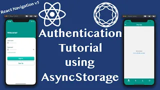 Login Authentication Tutorial in React Native using AsyncStorage useReducer useContext useMemo