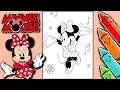 Color Minnie Mouse With Us Disney Coloring Page