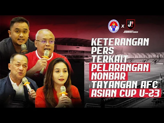 Download MP3 MNC GROUP KLARIFIKASI SOAL LARANGAN NOBAR PIALA ASIA U23, AYO DUKUNG GARUDA MUDA OTW OLIMPIADE PARIS