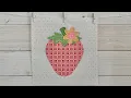 Bee Vintage Sew Along - Vintage Strawberry Block Tutorial