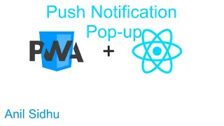 React js PWA tutorial push notification popup Progressive web app