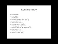 2nd CP - 1 Compile time and Run time Initialization of Array