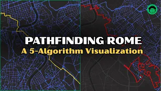 5 Pathfinding Algorithms Visualized on a Real Map for Indie Game Dev