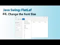 Java swing - FlatLaf Change the Font size