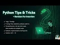 Python Args Kwargs F-string Lambda Comprehension list set dict - thamu