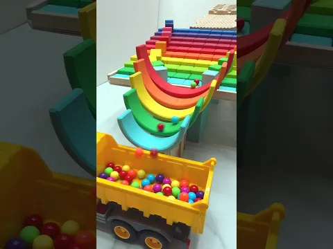 Mesmerizing Wooden Marble Run | ASMR Shorts
