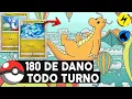 Download Lagu 180 DE DANO TODO TURNO DERRUBANDO TUDO!! VERDADEIRO DRAGONITE EX CHEGOU INSANO | POKEMON TCG POCKET