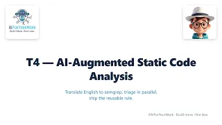 Code Review - Static Analysis by Claude Hands-On source demo AI for Cybersecurity Fundamentals T4