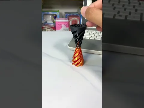 3D Printed Spiral Cone Fiddle, it is too decompressing #toys #toy #kibtoys #cooltoys #funnytoy