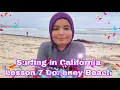 Surfing in Californiai in Bad Weather Doheny beach Dana Point Lesson 7