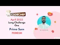 Prime Sum Codechef long challenge One Codechef PRIMESM