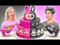 Download Lagu Black vs Pink Cake Decorating Challenge by Candy DO