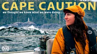 Caught off Guard Around the Cape! Spicey Start Sailing to Alaska | A&J Sailing S4E2 Cape Caution