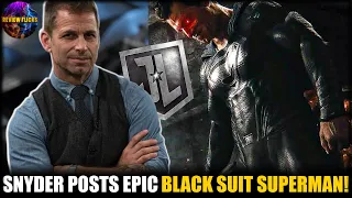 zack snyder posts new black suit henry cavill superman image