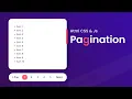 How To Make Pagination In Website Using HTML CSS And JavaScript