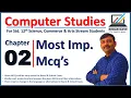 Ch 02 Cascading Style Sheets and Java Script MCQs std 12 Most IMP MCQs For Board Computer Exam