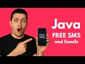 Java Quickest way to send Emails SMS