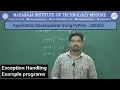 Exception Handling in Python Vth Sem CSE 18CS55 PYTHON Module 1 Session 06
