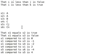 compareTo of Strings