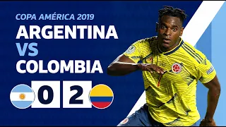 Partido completo de la fase de grupos de la CONMEBOL Copa América 2019: Argentina 0 vs. 2 Colombia