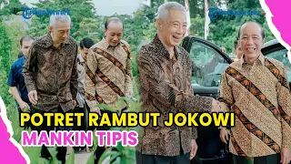 potret rambut jokowi makin tipis disorot saat berkunjung ke singapura