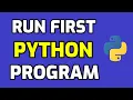 How to run first program in Python 3 8