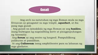 kasagutan sa week2 gr 8 q2 kontribusyon ng kabihasnang romano