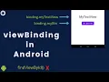 Android ViewBinding Tutorial 2021 How to use ViewBinding in Android Studio